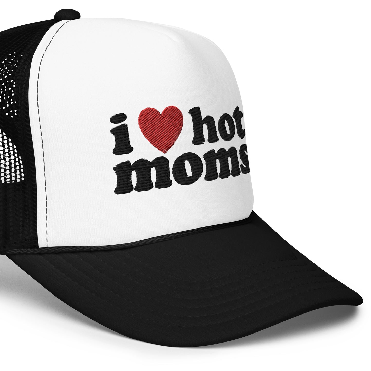 I ❤️ Hot Moms Foam Trucker Hat